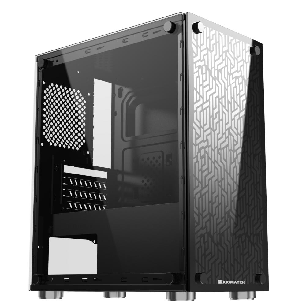 Vỏ Case Máy Tính XIGMATEK N.Y.X (EN43040) - M-ATX, 2 SIDE TEMPERED GLASS (No Fan)