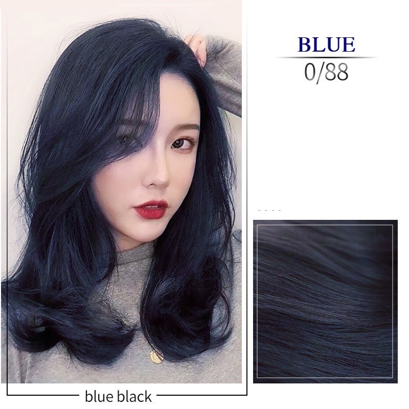 Màu xanh dương Blue 0/88: Những bức ảnh về mái tóc màu xanh dương Blue 0/88 có thể sẽ không thể hiện hết được sự độc đáo và sáng tạo của sản phẩm. Tuy nhiên, khi bạn thử trải nghiệm, bạn sẽ nhận ra đó là một quyết định tuyệt vời và một khoảnh khắc đáng nhớ của các kiểu tóc.
