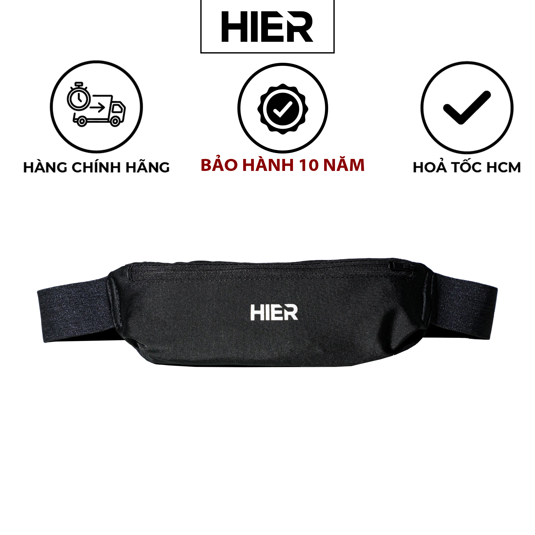 Đai chạy bộ đeo bụng chính hãng hier slim belt bag