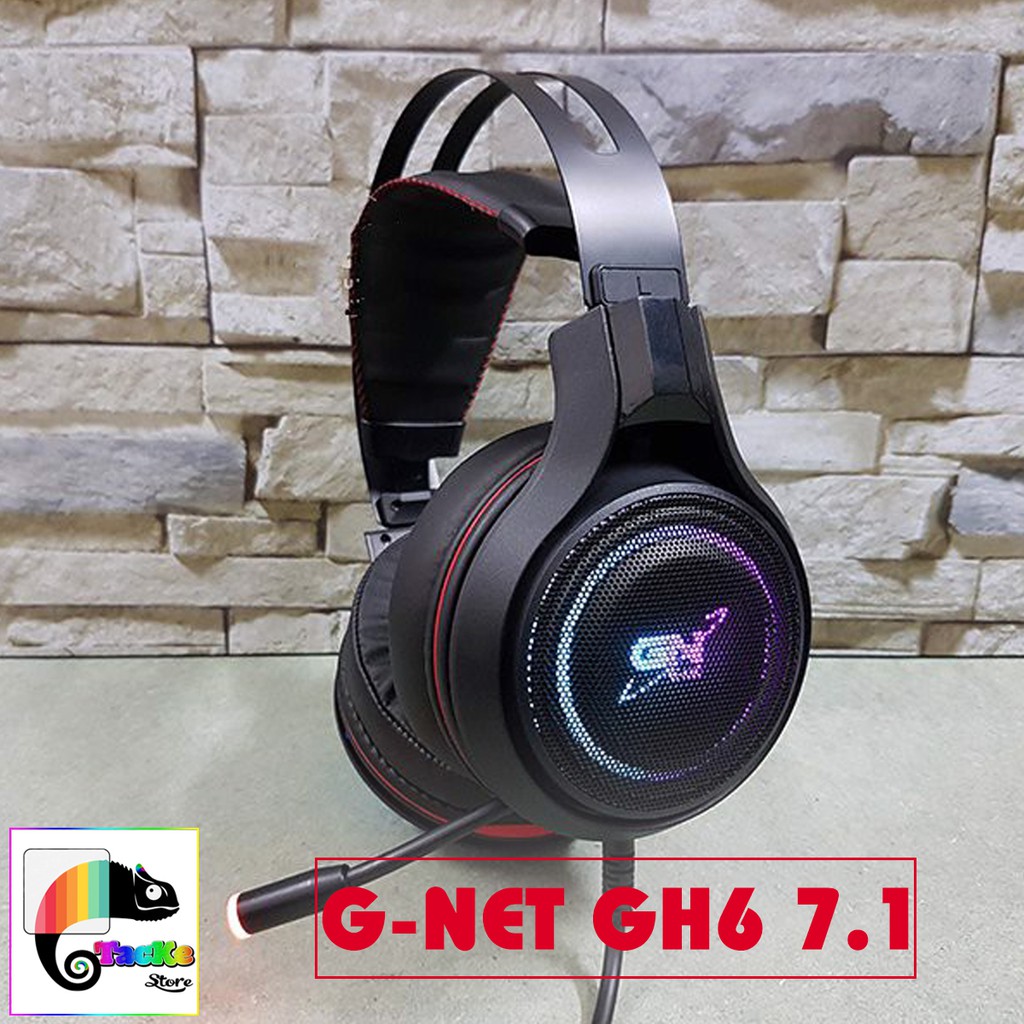 Tai nghe Gaming G-Net GH6 7.1 USB Led RGB, GH6 PLUS, RUNG, 7.1 RGB I Head phone GNET GH6, GH6 PLUS âm thanh 7.1 RGB LED