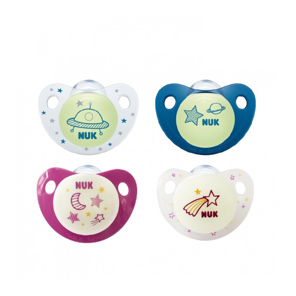 Bộ 2 ti giả nuk night / day silicone nhập khẩu đức