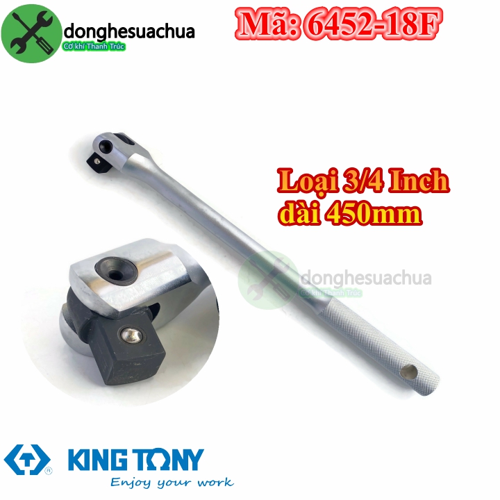 Cần siết lắc léo 3/4 kingtony 6452-18f dài 450mm