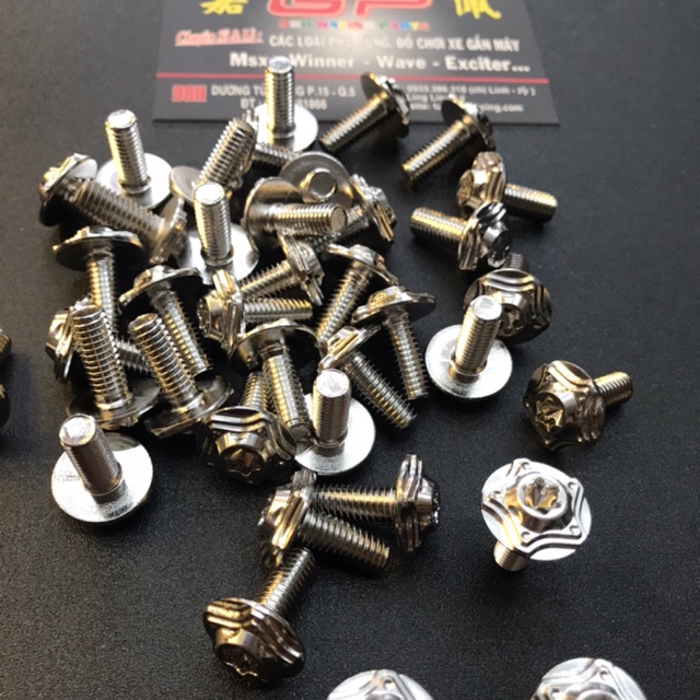 Ốc Salaya 6Li15 Bắt Dàn Áo, Ốc Đĩa Vario, Ốc Đĩa Ab 2020, Bắt Dè Trước Dòng Suzuki, Honda, Yamaha