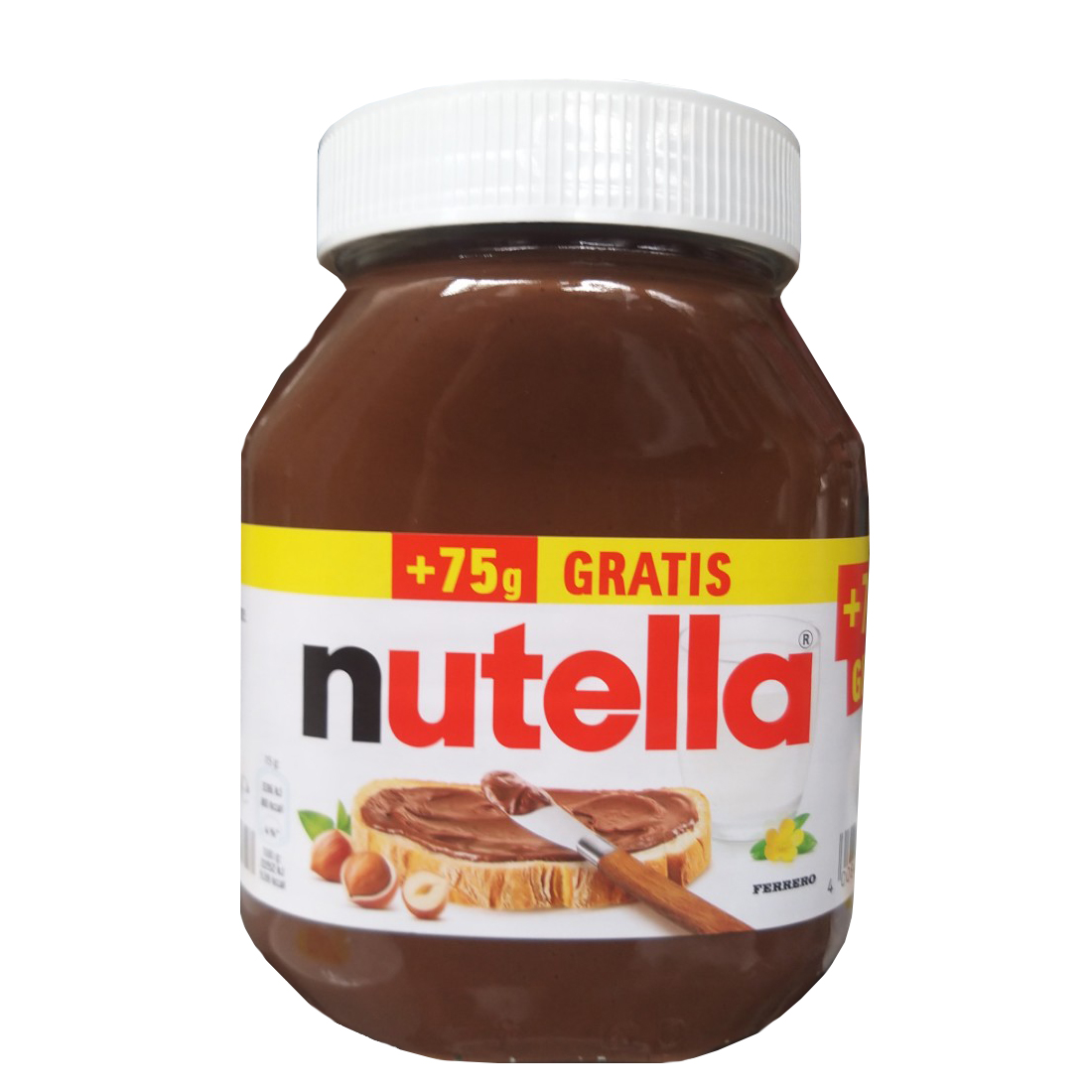 Mứt hạt dẻ Cacao phết bánh mì Chocolate Nutella Đức - Hủ thủy tinh lớn 850g