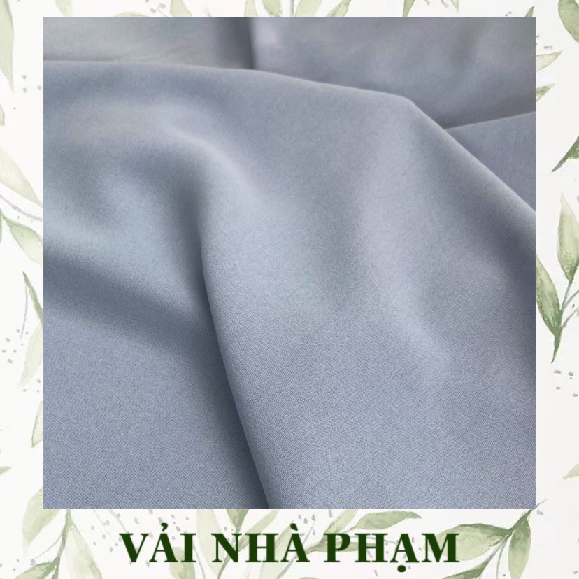 Vải đũi lụa màu xám xanh - khổ vải 1.5m - vải nhà phạm