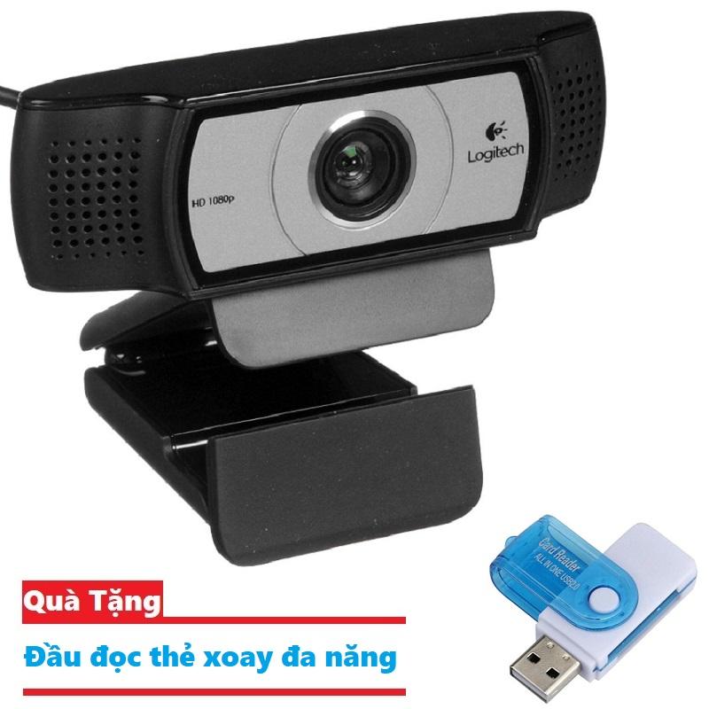 Webcam Logitech C930c phiên bản nâng cấp của Logitech C930e Tặng kèm Dây sạc điện thoại 3 đầu đa năng