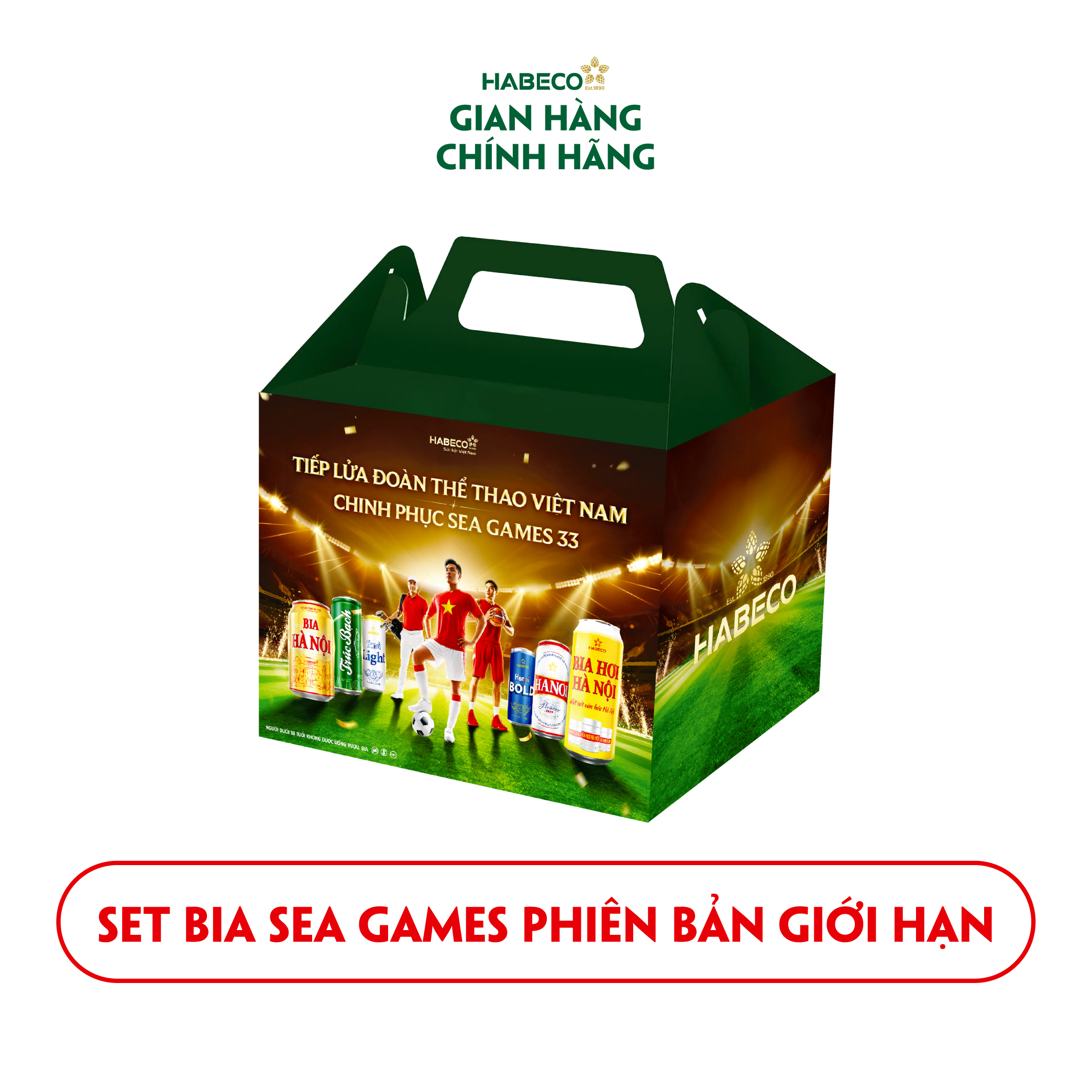 [QUÀ TẶNG] SET 6 LON BIA PHIÊN BẢN ĐẶC BIỆT "SEA GAMES 33"