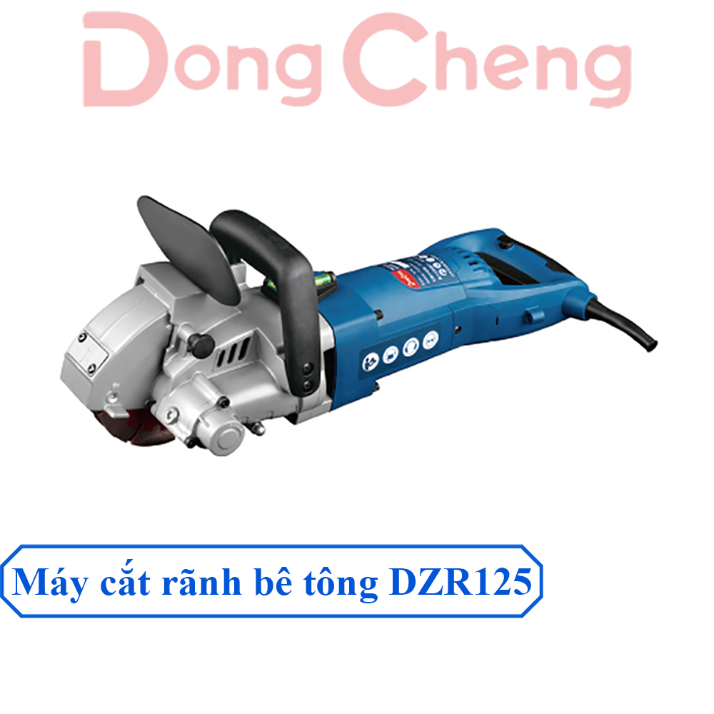 Máy Cắt Rãnh Tường Cầm Tay DongCheng DZR125 Công Suất Lớn 3000W Máy Cắt Được Nhiều Vật Liệu, Động Cơ Chổi Than Cao Cấp – Hàng Chính Hãng