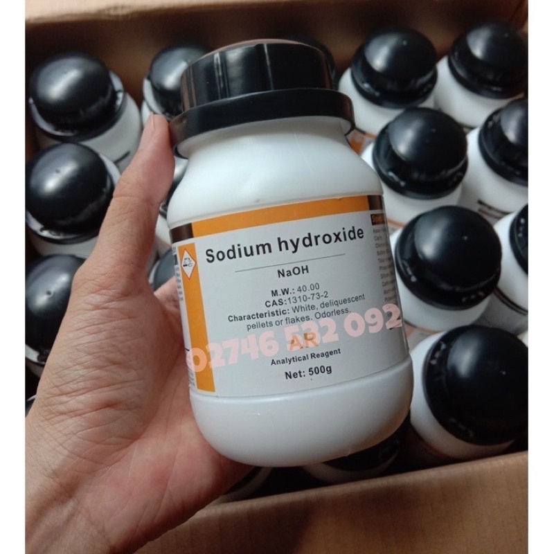 500g naoh - xút tinh khiết - dùng làm xà phòng - trong phòng thí nghiệm - dùng trong mỹ phẩm