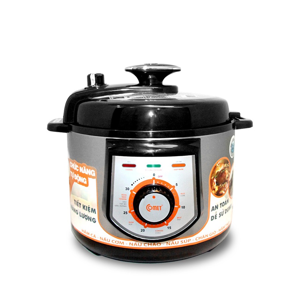 Nồi áp suất điện comet dung tích 5l, đa chức năng hàng cao cấp chất lượng