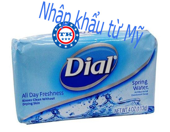 Xà bông cục dial spring water antibacterial bar soap 113g - mỹ