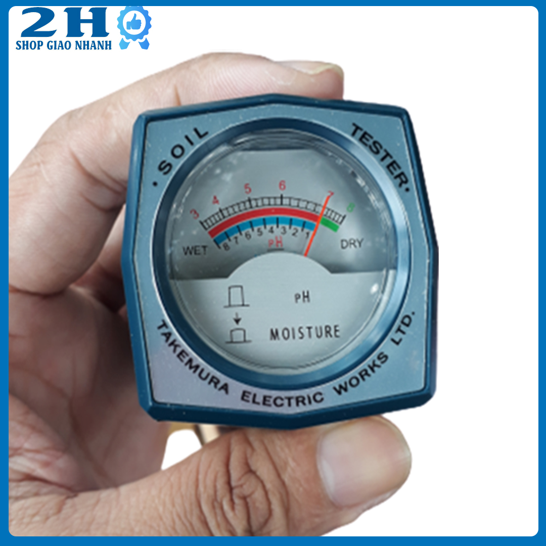 Máy đo PH đất và độ ẩm đất hiệu Takemura Nhật BảnDM15 đo độ ph đất chính xác đất nông nghiệp, vườn cây lâu năm