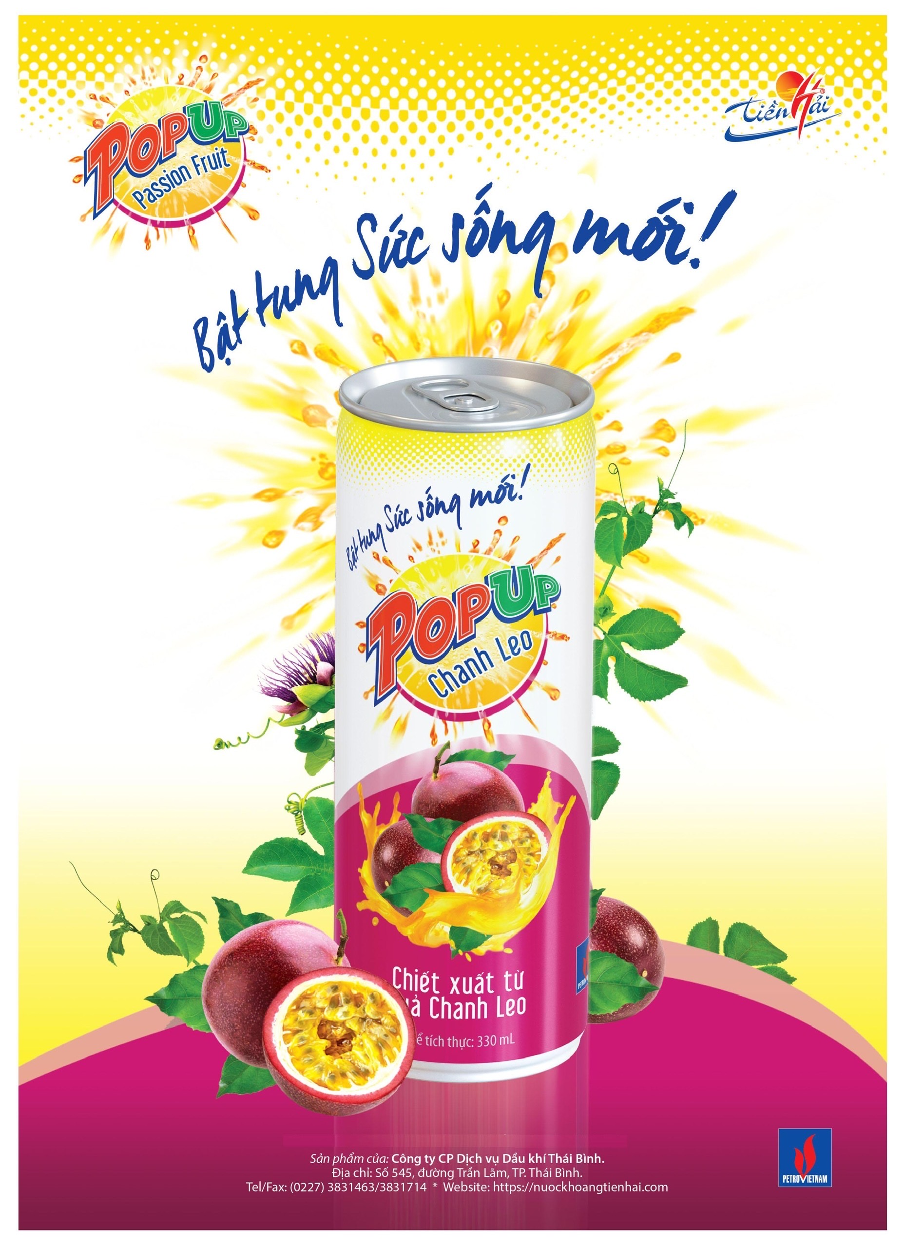 Nước chanh leo PopUp 330ml
