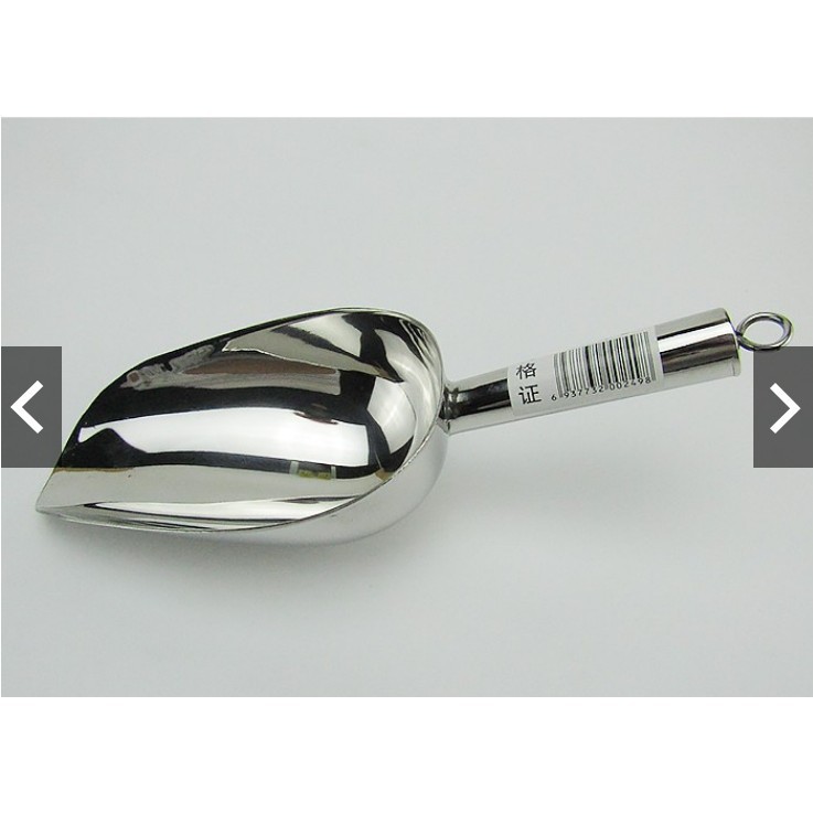 Muỗng xúc bột xúc nguyên liệu cán inox 21 cm