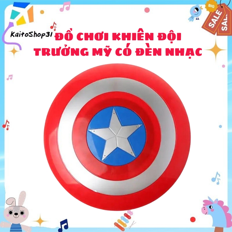 Khiên Đồ chơi đội trưởng mỹ người nhện khiên captain america và mặt nạ Batman Spiderman có đèn có nhạc dành cho các bé