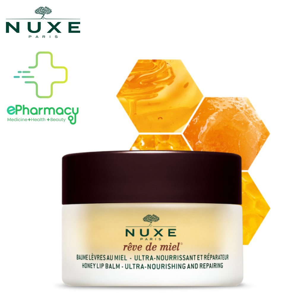Sáp Dưỡng Môi Nuxe Reve De Miel Lip Balm Ultra-Nourishing and Repairing cho môi khô 15g