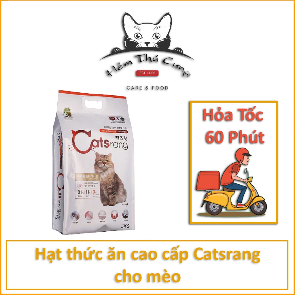 Thức ăn hạt cho mèo CATSRANG Hàn Quốc 5kg - GIÁ SIÊU ƯU ĐÃI