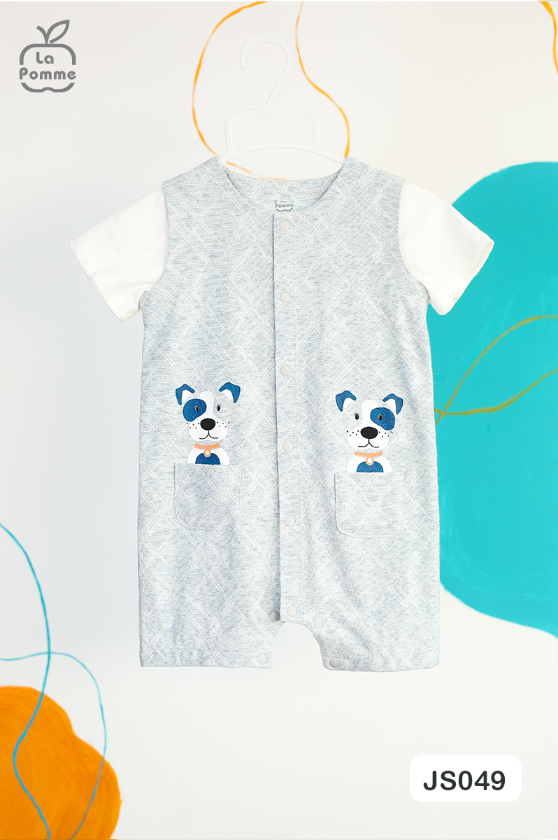Js049 body cộc tay la pomme cún xanh