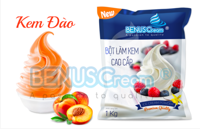 Bột Làm Kem Tươi Cao Cấp Kem Đào