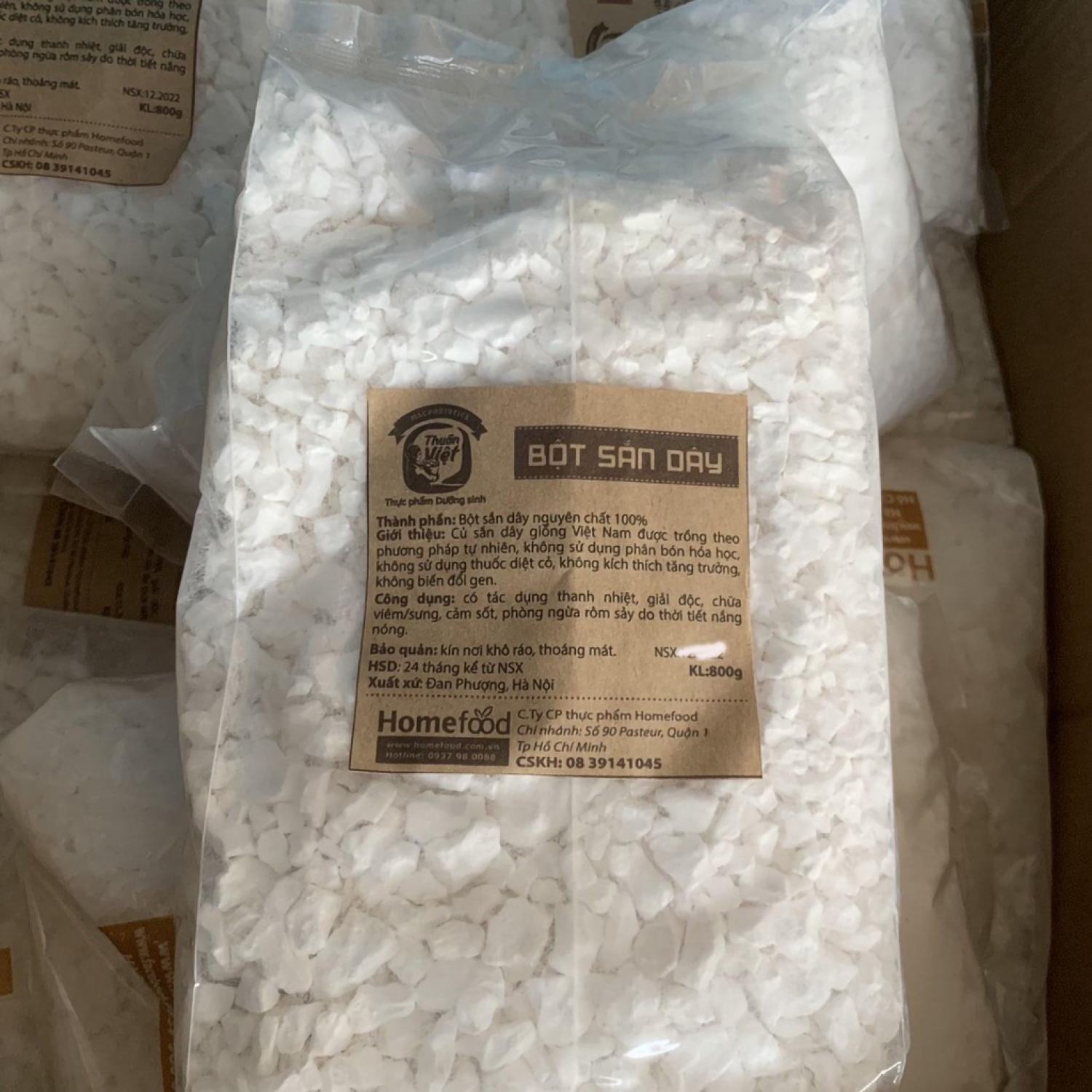 Bột sắn dây sạch homefood 800g nmoff