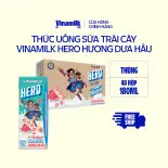 Thùng Thức uống sữa trái cây vị Dưa Hấu Vinamilk Hero 180ml - 48 hộp/Thùng