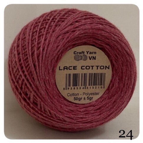 Lace cotton vn - bảng màu số 1 - gồm 20 màu