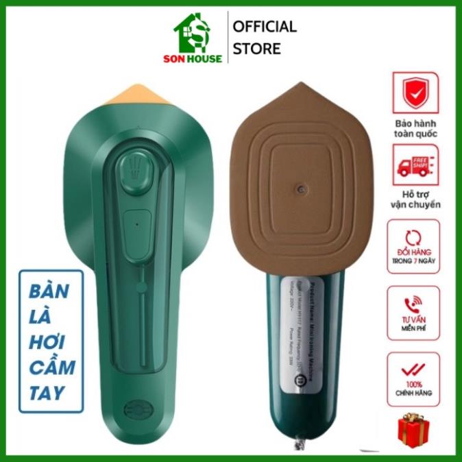 Bàn là hơi nước cầm tay Mini, bàn ủi hơi nước công suất 33W chính hãng cao cấp
