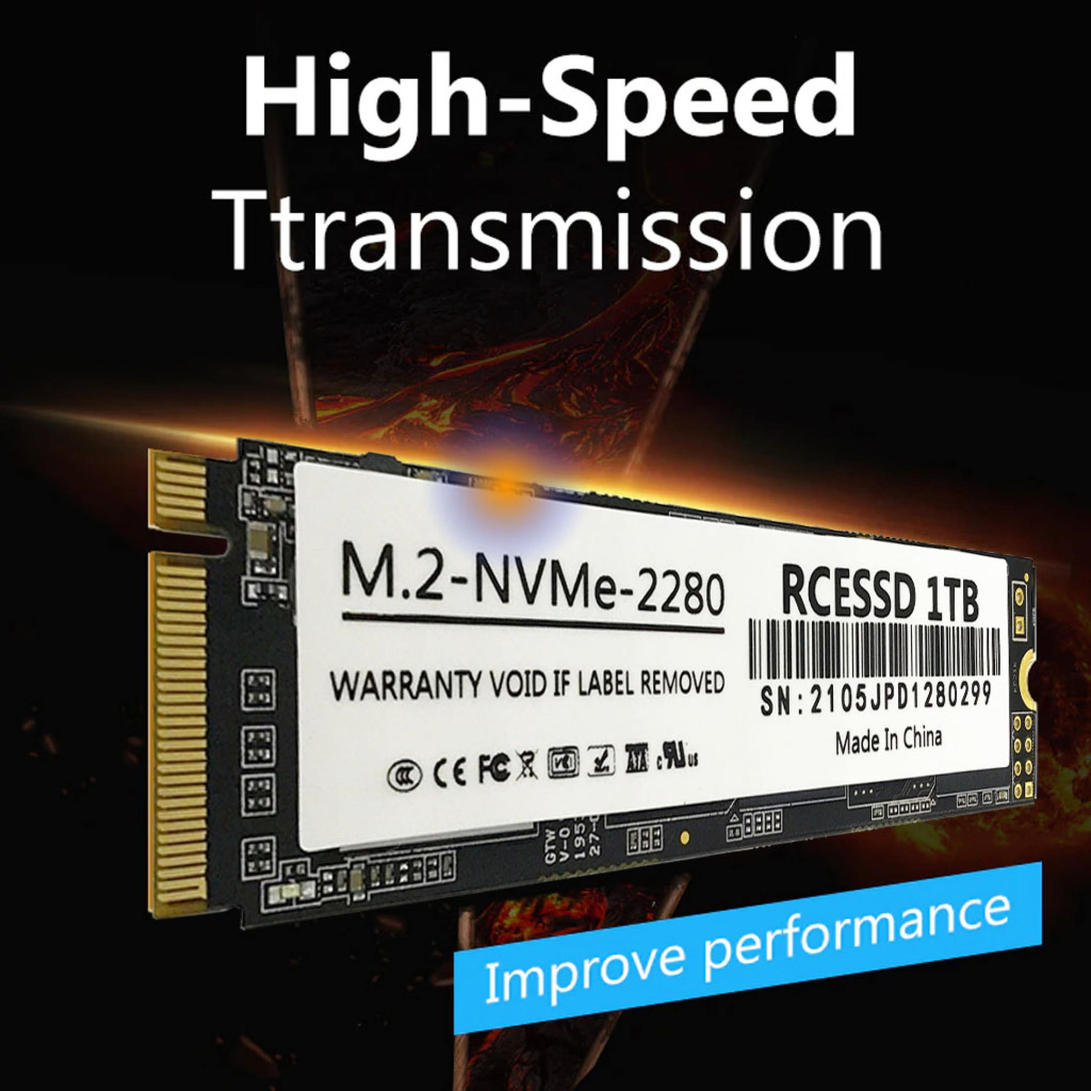 Ổ Cứng SSD M.2 -NVMe 2280 Rcessd 1TB Gắn Trong - Bảo Hành 3 Năm