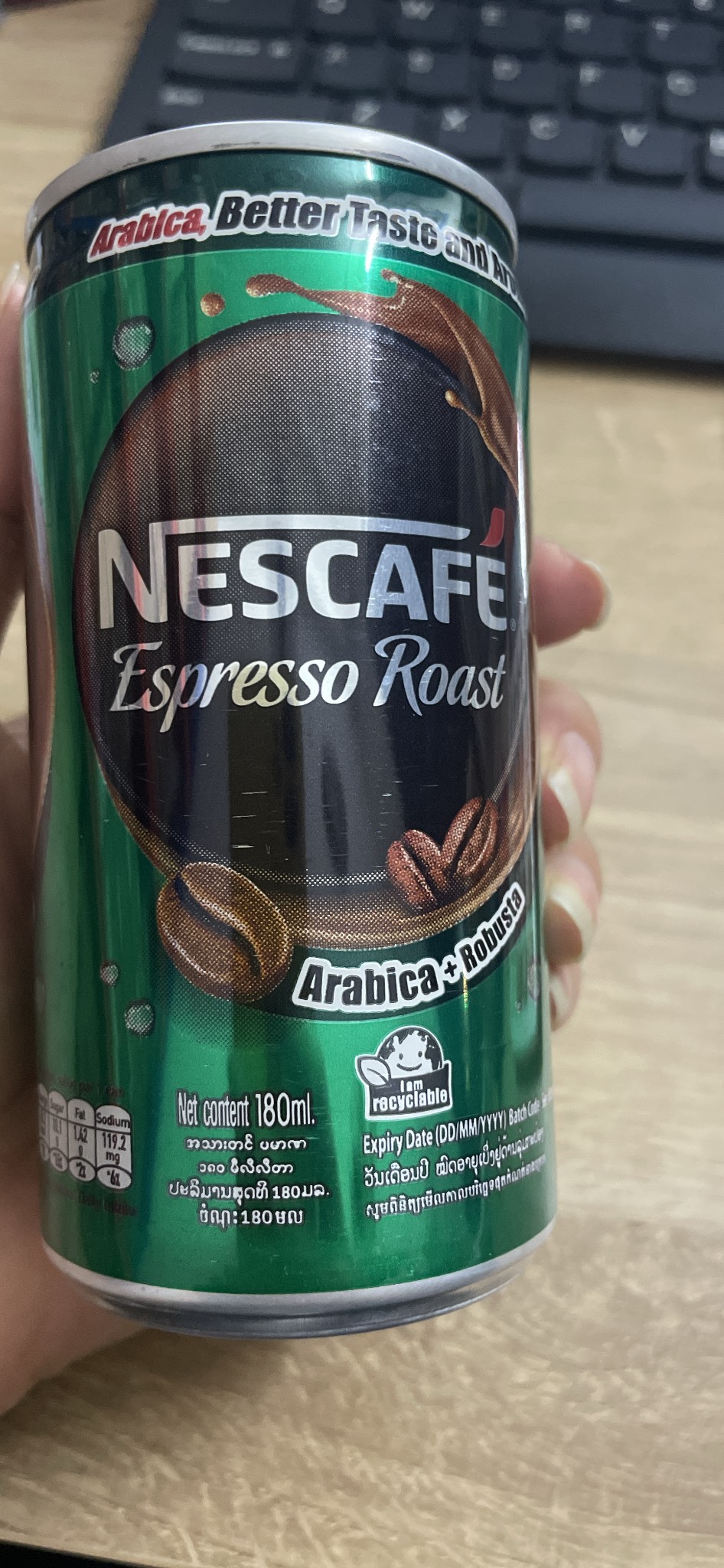 Thùng - Cà Phê uống liền Nescafé Espresso Roast 180ml