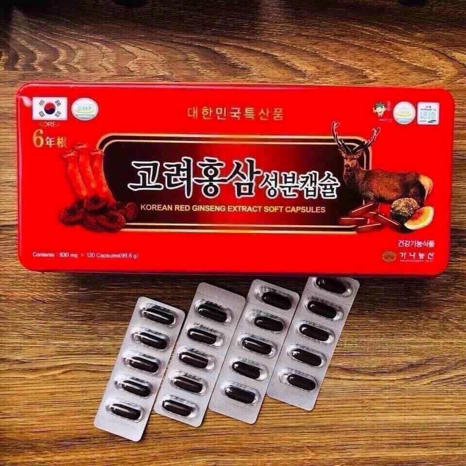 Đạm sâm nhung hươu hàn quốc - hộp 120 viên
