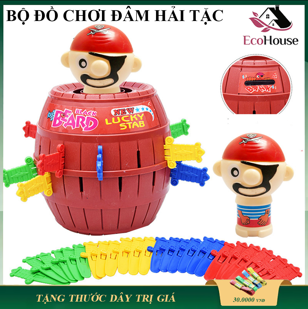 Đồ chơi trẻ em, bộ đồ chơi đâm hải tặc, trò chơi đâm hải tặc siêu kịch tính, giải trí cao, bảo hành 3 tháng