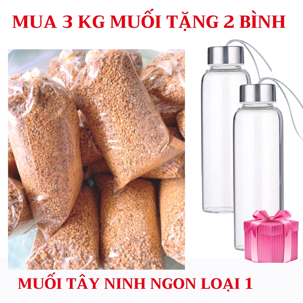 Combo 3 Kg muối Tây Ninh Loại 1 thơm ngon