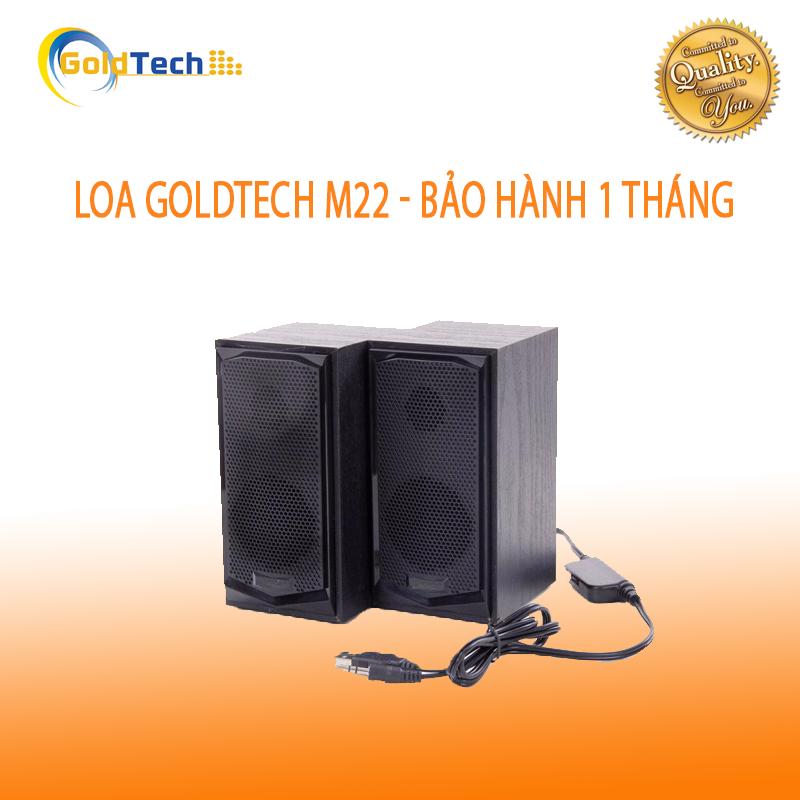 BỘ 2 LOA VI TÍNH GỖ GOLDTECH M22