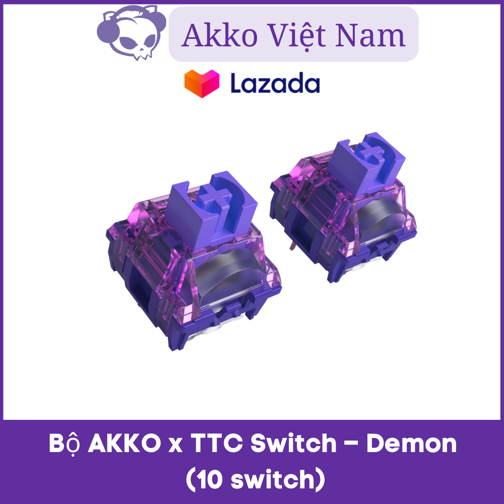 Bộ Switch bàn phím cơ AKKO x TTC Switch – Demon (10 switch)