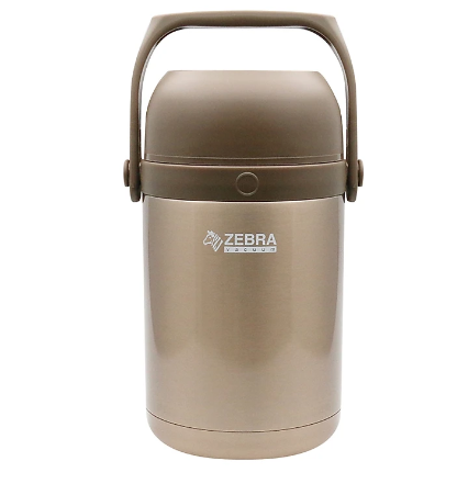 Hộp cơm giữ nhiệt inox 304 zebra thái lan 3 ngăn tháo rời, kèm thìa, 1.8l-nhập khẩu thái lan, inox 304 cao cấp siêu bền, tuyệt đối an toàn cho sức khỏe