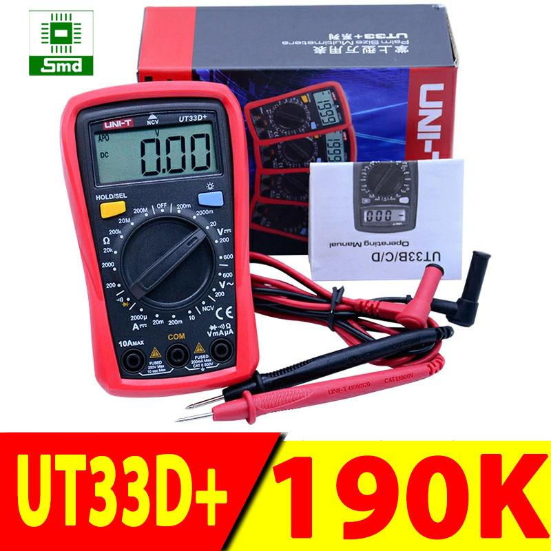 Đồng hồ vạn năng điện tử UNI-T UT33D+ đo điện áp DC và AC đo dòng điện Ac
