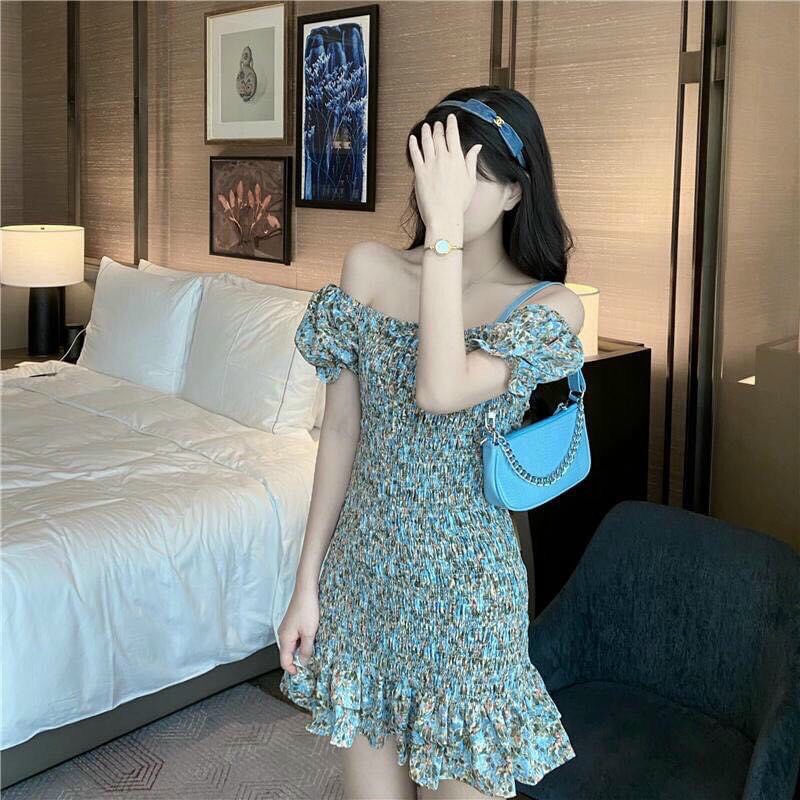 Đầm Hoa Nhí Nhún Tôm Tít Điệu Đàng Cho Cô Nàng Bánh Bèo KKS
