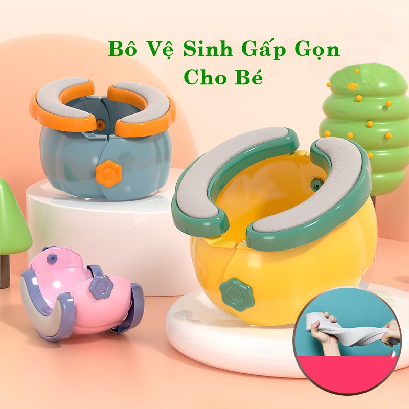 Bô cho bé lifestyle gấp gọn, bô vệ sinh cho bé mang đi du lịch dd318