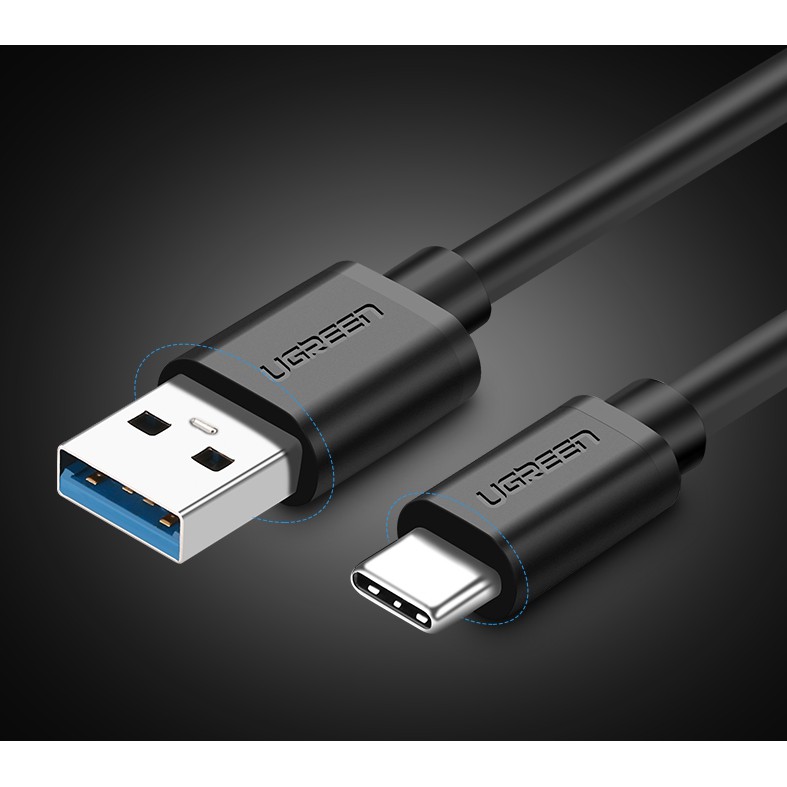 Cáp chuyển type c to usb 3.0 dài 2m ugreen 20884