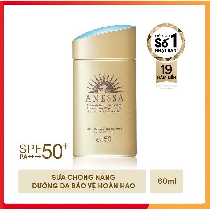 (💥DATE 2024 MỚI NHẤT💥) Kem Chống Nắng Shiseido Anessa 60ml Perfect UV Milk.