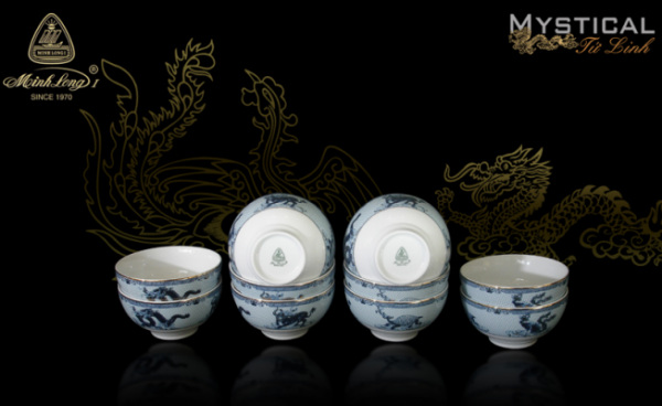 SET 10 CHÉN CHÍNH HÃNG UNION NHẬP KHẨU THÁI LAN - BỘ BÁT CHÉN TRÁNG MEN - BÁN CHÉN UNION - BÁT SỨ TRÁNG MEN NHẬP KHẨU THÁI LAN