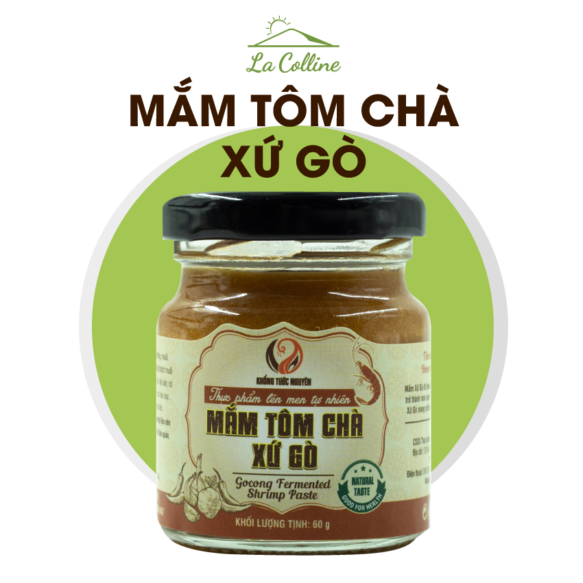 Mắm Tôm Chà Xứ Gò,Sốt Mắm Nêm Xứ Gò La Colline, vị vừa ăn, trọn vẹn bữa cơm nhà, bao bì sạch đẹp, đảm bảo vệ sinh an toàn thực phẩm, bán bởi nông trại La Colline
