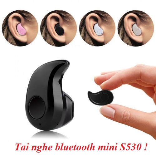 Tai nghe hạt đậu Bluetooth mini S530 - tai nghe có mic - có nghe nhạc - âm thanh hay