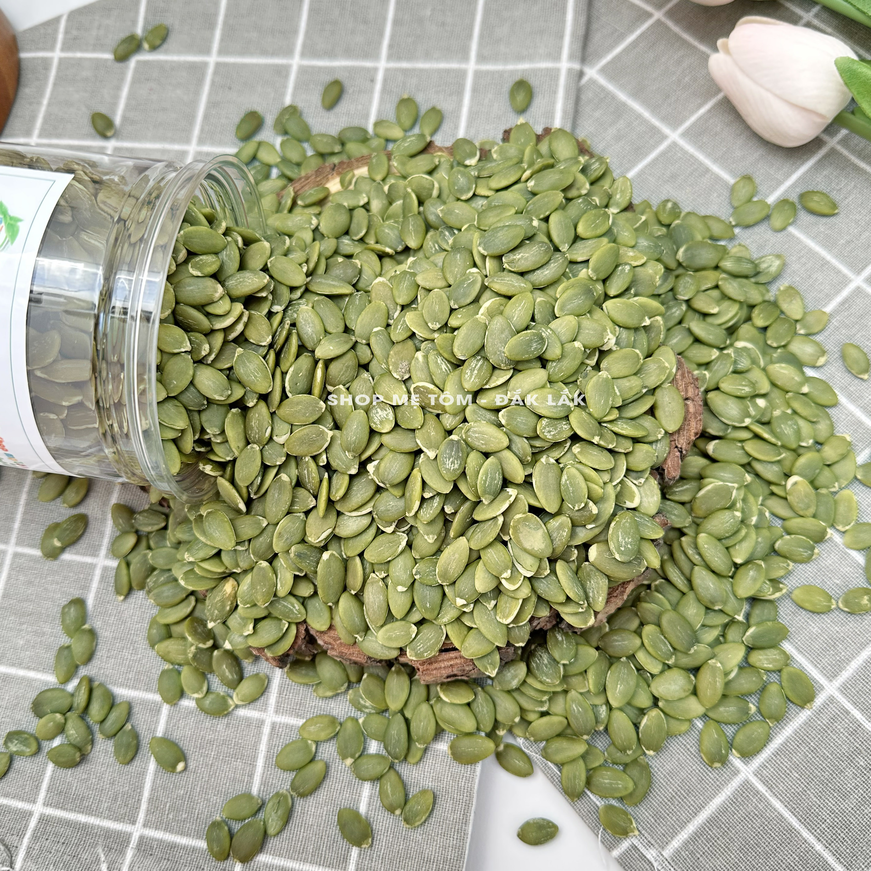 NHÂN HẠT BÍ XANH HÀNG CHUẨN NHẬP KHẨU MỸ SHOP MẸ TÔM
