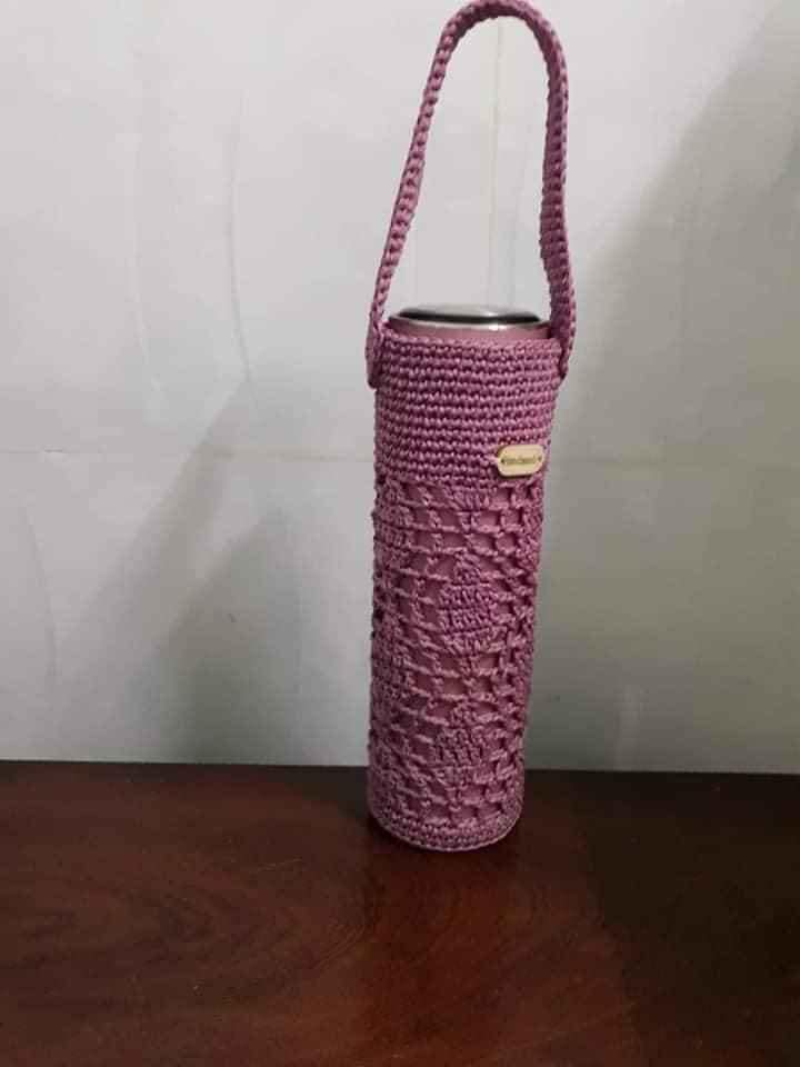 Túi đựng ly giữ nhiệt 500ml đến 600ml handmade chất liệu sợi dệt Việt Nam (Không bao gồm ly)