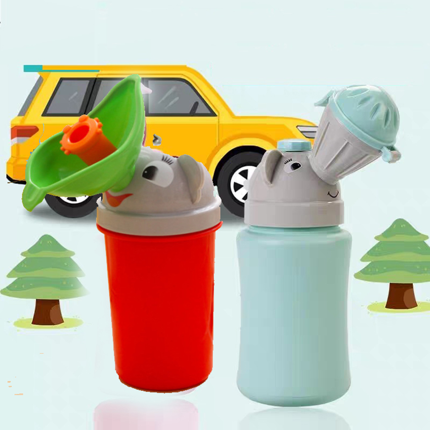 Bô đi tiểu cầm tay cho bé trai và bé gái đi xe đi du lịch