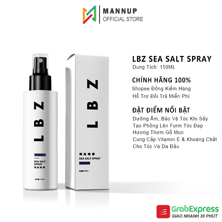 Xịt tạo phồng lbz sea salt spray 150ml