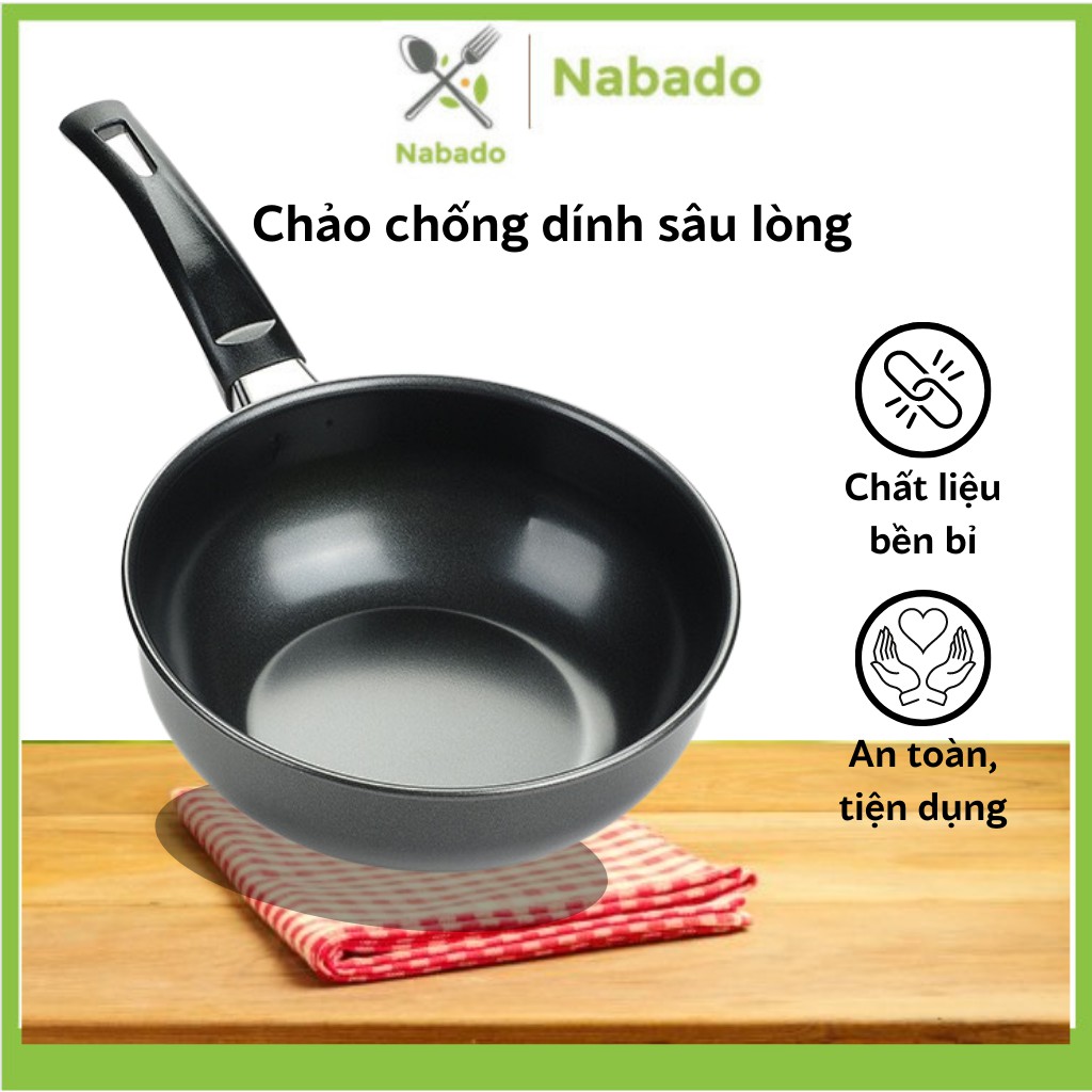 Chảo chống dính lòng sâu size 18cm