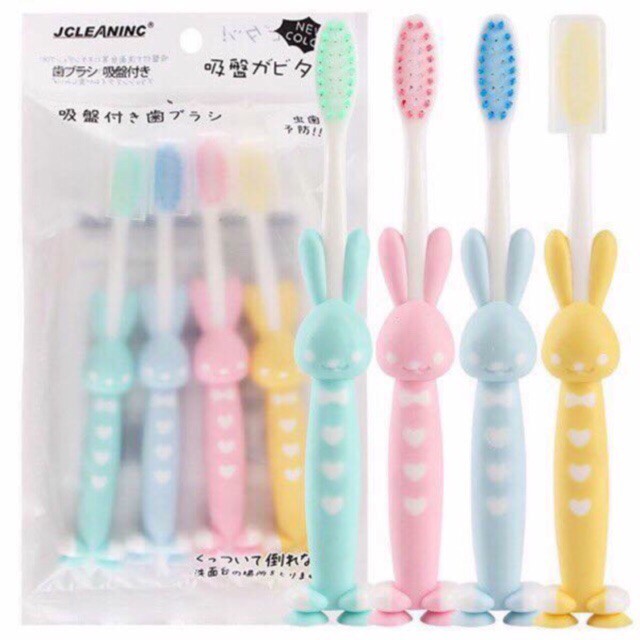 Set 4 bàn chải đánh răng trẻ em