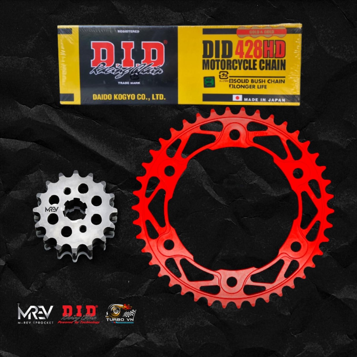Nhông sên dĩa mrev cho xe yamaha r15v3